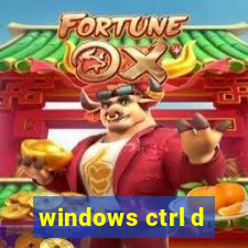 windows ctrl d