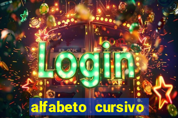 alfabeto cursivo para treinar caligrafia