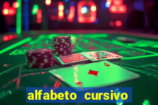 alfabeto cursivo para treinar caligrafia