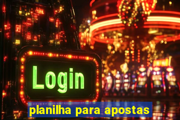 planilha para apostas