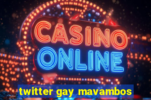 twitter gay mavambos