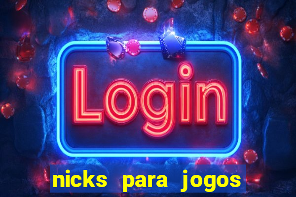 nicks para jogos de tiro