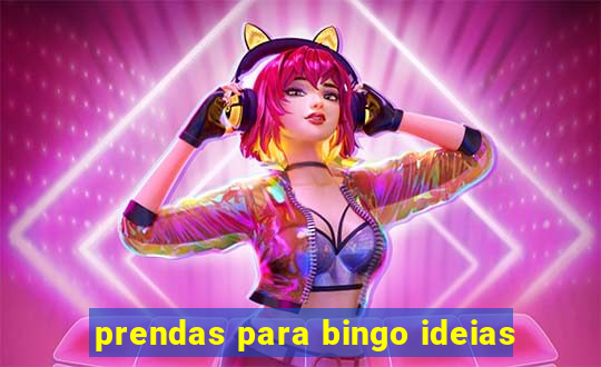 prendas para bingo ideias