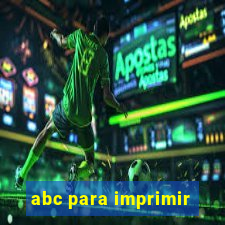 abc para imprimir