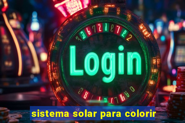 sistema solar para colorir