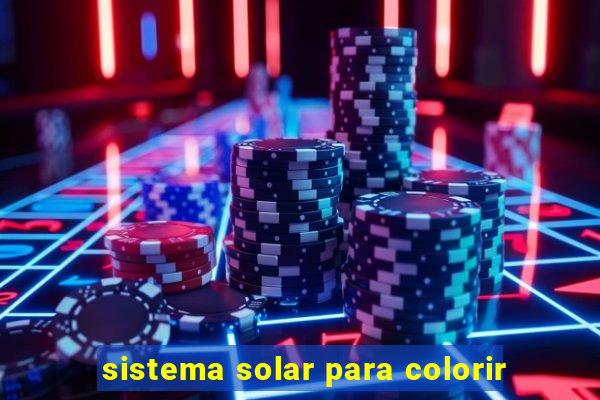 sistema solar para colorir