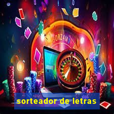 sorteador de letras