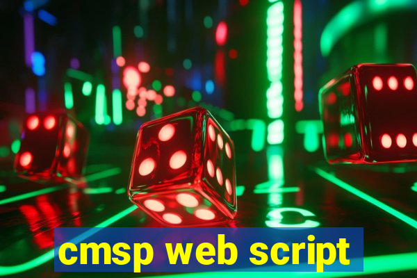 cmsp web script