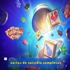 cartas de suicidio completas