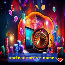 sortear cores e nomes