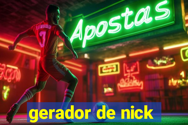 gerador de nick