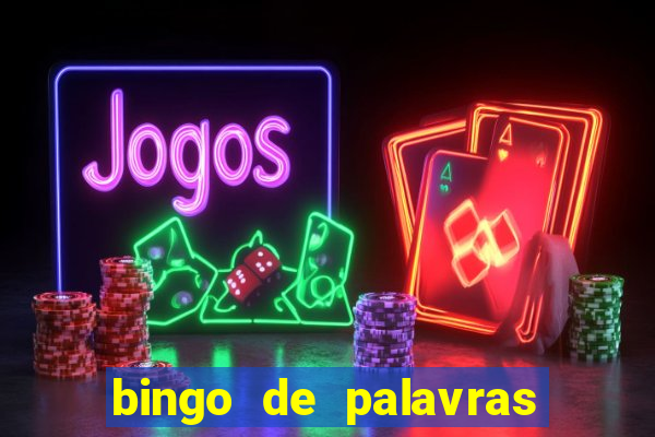 bingo de palavras 3 ano