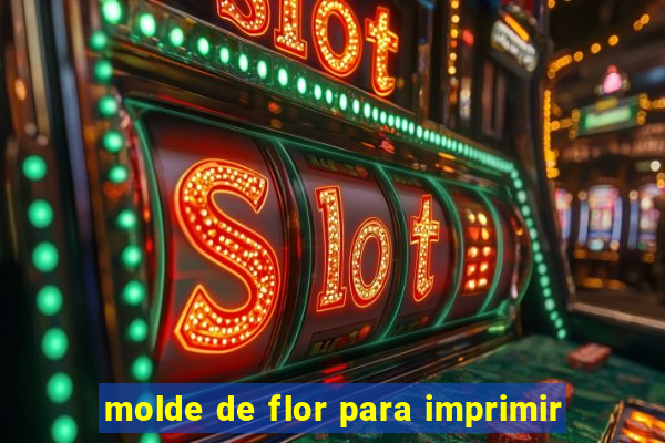 molde de flor para imprimir