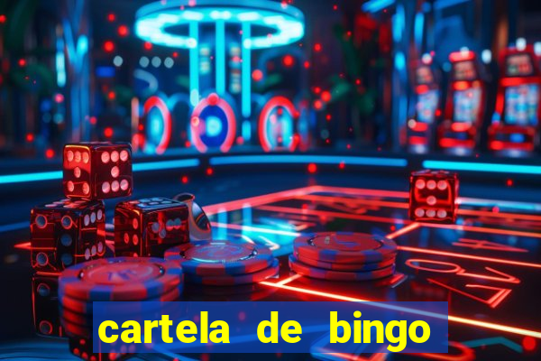 cartela de bingo cha de panela