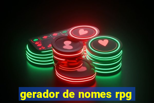 gerador de nomes rpg