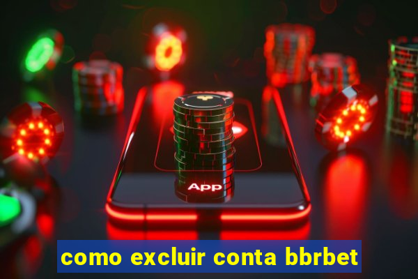 como excluir conta bbrbet