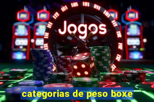 categorias de peso boxe