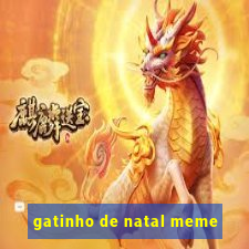 gatinho de natal meme