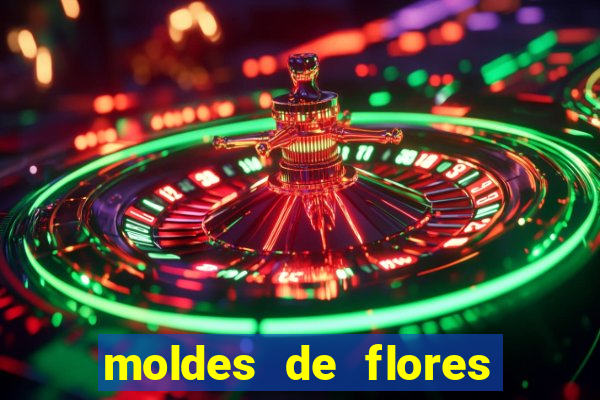 moldes de flores gigantes para imprimir