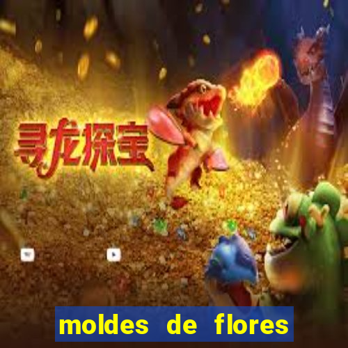 moldes de flores gigantes para imprimir