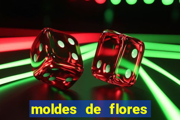 moldes de flores gigantes para imprimir