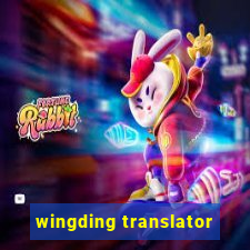 wingding translator