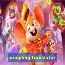 wingding translator