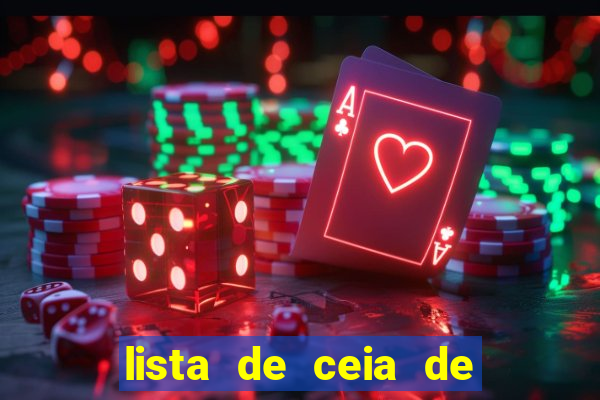 lista de ceia de natal completa