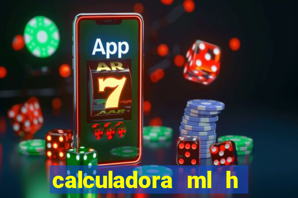 calculadora ml h para mcg kg min