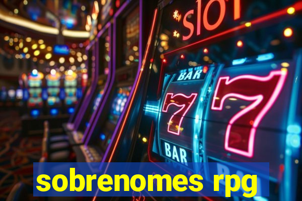 sobrenomes rpg