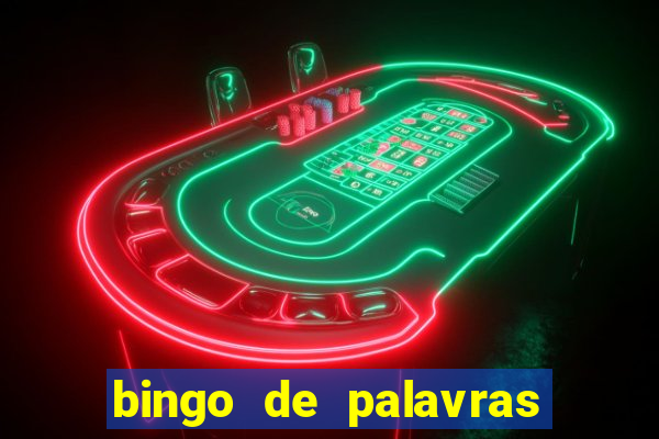 bingo de palavras cha de bebe