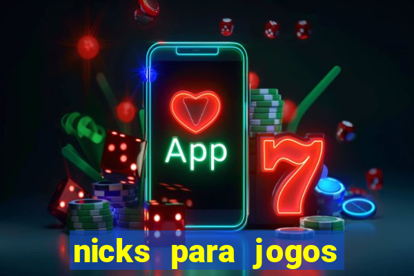 nicks para jogos de tiro