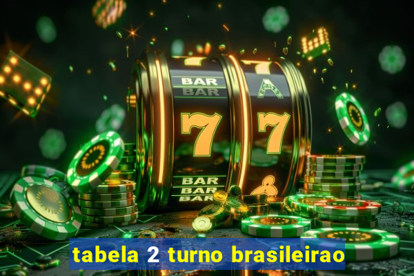 tabela 2 turno brasileirao