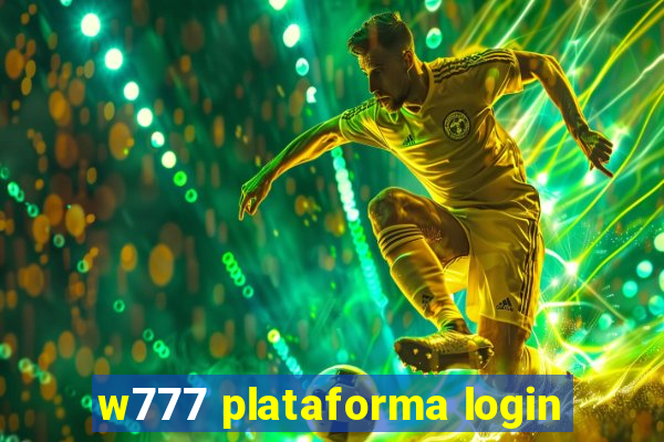 w777 plataforma login