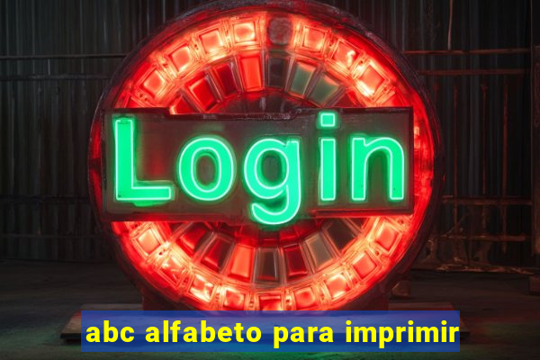 abc alfabeto para imprimir