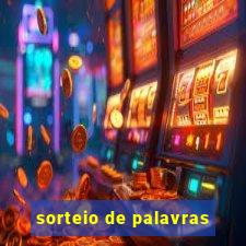 sorteio de palavras