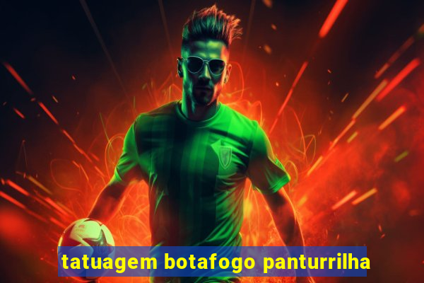 tatuagem botafogo panturrilha