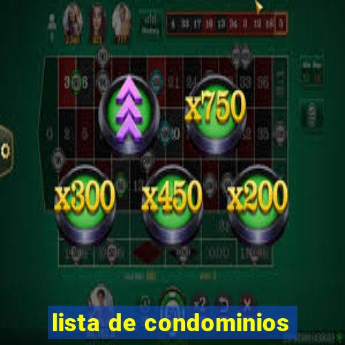 lista de condominios