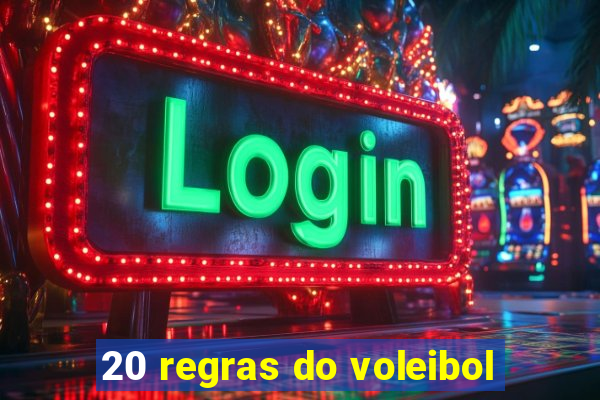 20 regras do voleibol